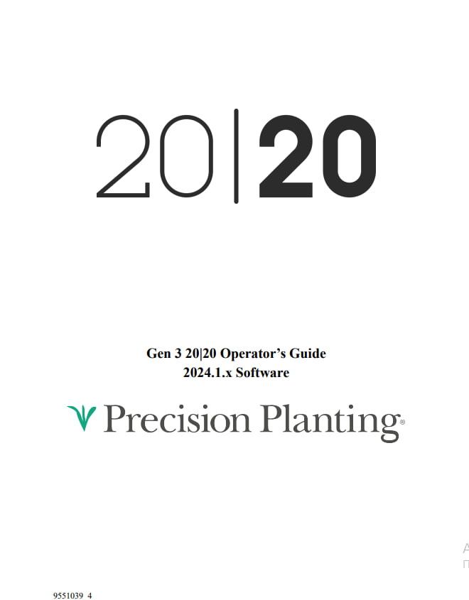 Посібник оператора Gen 3 20|20 – програмне забезпечення 2024.1.x (9551039)