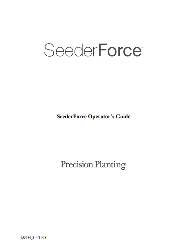 Посібник операторів SeederForce (955684)
