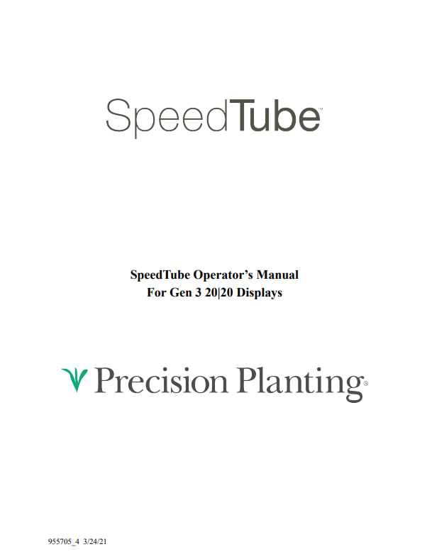 Посібник для операторів SpeedTube – Gen3 (955705)